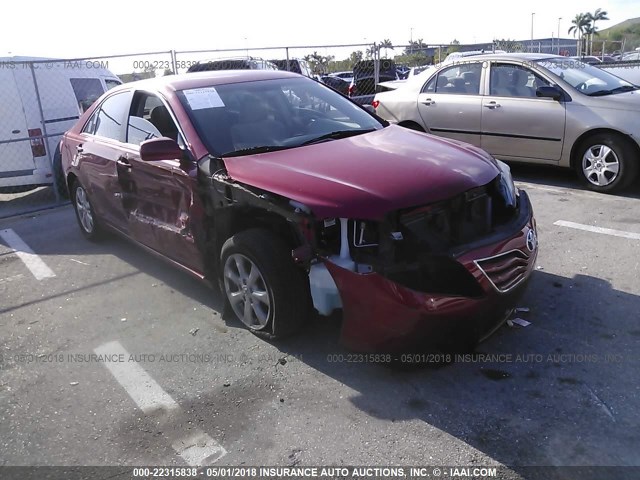 4T1BF3EK1BU140391 - 2011 TOYOTA CAMRY SE/LE/XLE RED photo 1