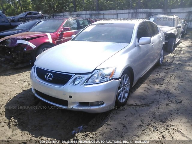 JTHBH96S165006186 - 2006 LEXUS GS GENERATION 200 300 SILVER photo 2