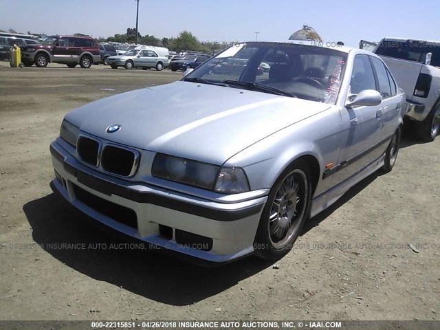 WBSCD9323WEE07840 - 1998 BMW M3 SILVER photo 2