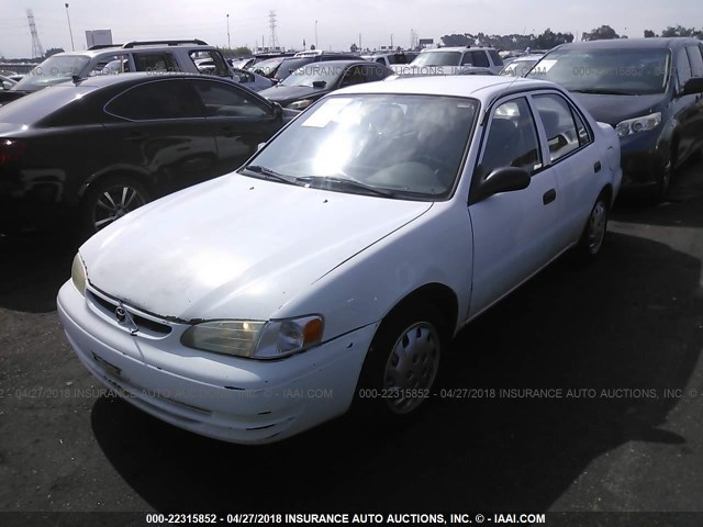 1NXBR12E2XZ301235 - 1999 TOYOTA COROLLA VE/CE/LE WHITE photo 2