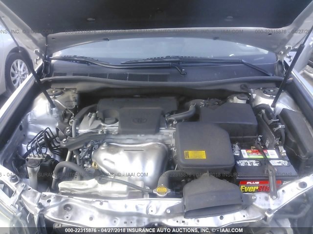 4T1BF1FK3EU340406 - 2014 TOYOTA CAMRY L/SE/LE/XLE 银色 照片 10