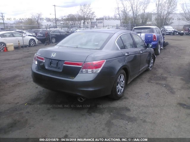 1HGCP2F42CA160735 - 2012 HONDA ACCORD LXP GRAY photo 4