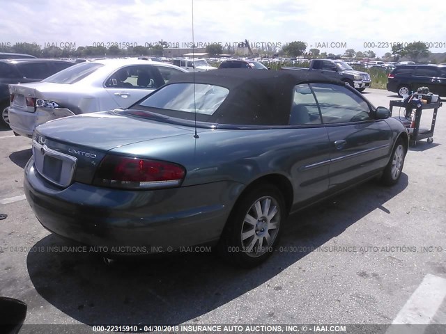 1C3EL65R95N517755 - 2005 CHRYSLER SEBRING LIMITED GRAY photo 4