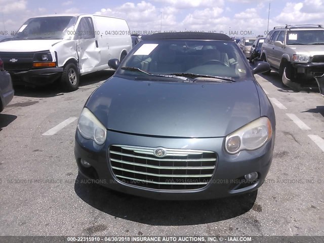 1C3EL65R95N517755 - 2005 CHRYSLER SEBRING LIMITED GRAY photo 6