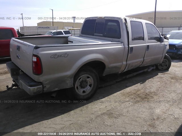 1FTSW21508EE58648 - 2008 FORD F250 SUPER DUTY GOLD photo 4