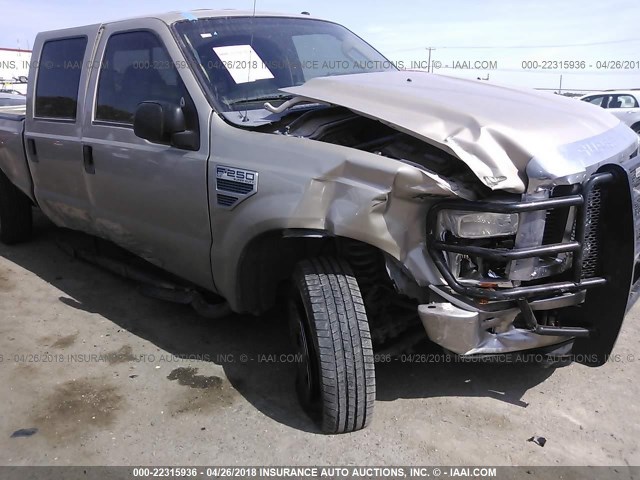 1FTSW21508EE58648 - 2008 FORD F250 SUPER DUTY GOLD photo 6