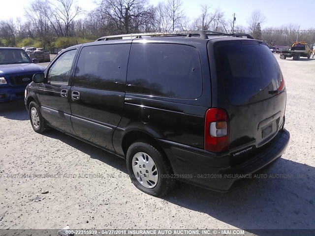 1GNDX03EX1D261528 - 2001 CHEVROLET VENTURE BLACK photo 3