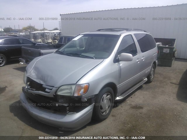 4T3ZF13C33U541917 - 2003 TOYOTA SIENNA LE/XLE SILVER photo 2