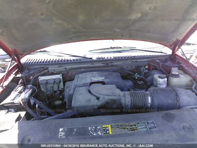 1FMPU16L64LB69501 - 2004 FORD EXPEDITION XLT Qırmızı foto 10