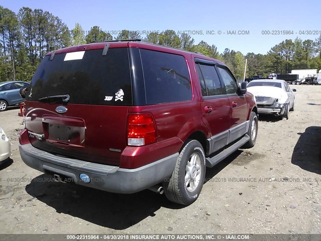 1FMPU16L64LB69501 - 2004 FORD EXPEDITION XLT RED photo 4