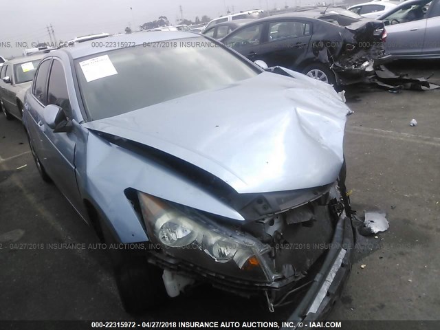 1HGCP2F30CA116904 - 2012 HONDA ACCORD LX BLUE photo 1