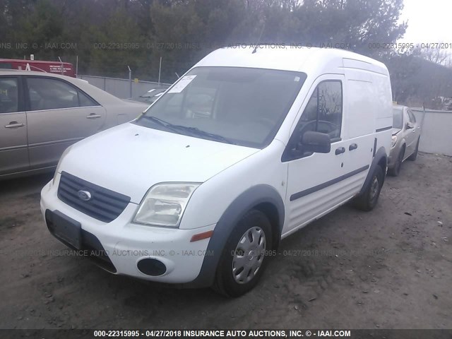 NM0LS7BN4AT007748 - 2010 FORD TRANSIT CONNECT XLT WHITE photo 2