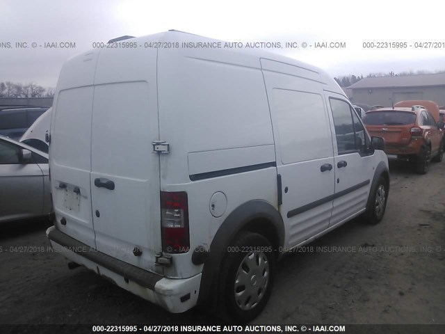 NM0LS7BN4AT007748 - 2010 FORD TRANSIT CONNECT XLT WHITE photo 4