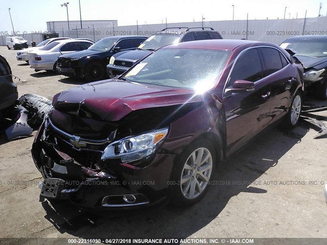 1G11F5SLXFF170730 - 2015 CHEVROLET MALIBU LTZ 勃艮第红 照片 2