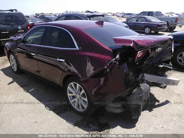 1G11F5SLXFF170730 - 2015 CHEVROLET MALIBU LTZ 勃艮第红 照片 3