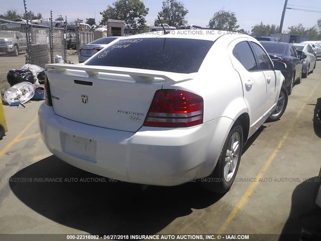 1B3CC5FB1AN141983 - 2010 DODGE AVENGER R/T WHITE photo 4