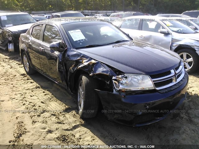 1B3BD1FB2BN595694 - 2011 DODGE AVENGER MAINSTREET BLACK photo 1