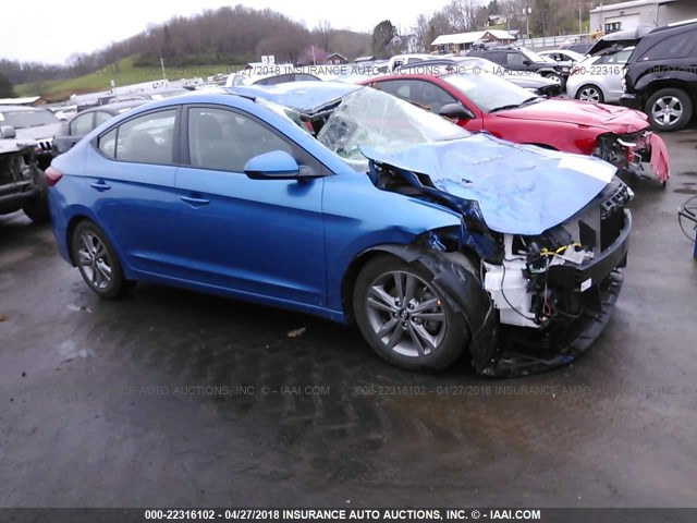 5NPD84LF4HH022048 - 2017 HYUNDAI ELANTRA SE/VALUE/LIMITED BLUE photo 1