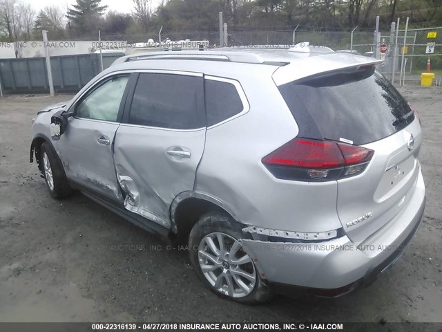 5N1AT2MT8HC858902 - 2017 NISSAN ROGUE S/SL SILVER photo 3