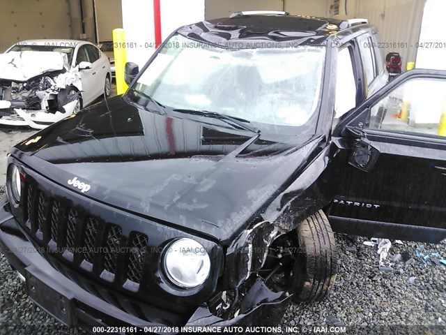 1C4NJRFB5GD522626 - 2016 JEEP PATRIOT LATITUDE BLACK photo 6