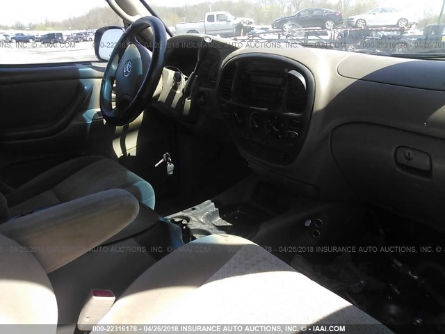 5TBDT44126S545943 - 2006 TOYOTA TUNDRA DOUBLE CAB SR5 BLACK photo 5