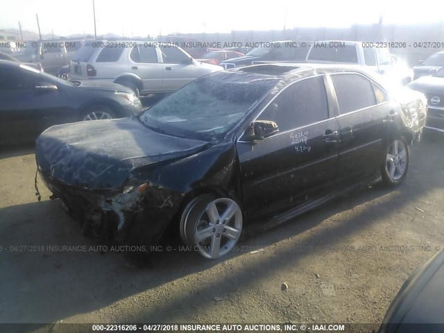 4T1BF1FK3EU335478 - 2014 TOYOTA CAMRY L/SE/LE/XLE BLACK photo 2