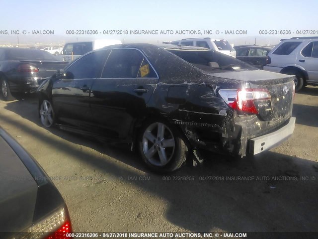 4T1BF1FK3EU335478 - 2014 TOYOTA CAMRY L/SE/LE/XLE 黑色 照片 3
