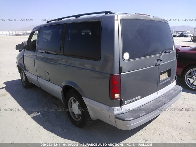 1GKDM19W3YB510219 - 2000 GMC SAFARI XT GRAY photo 3