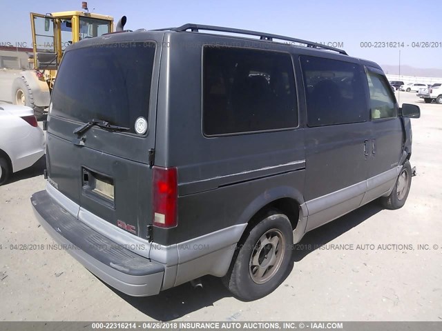 1GKDM19W3YB510219 - 2000 GMC SAFARI XT GRAY photo 4