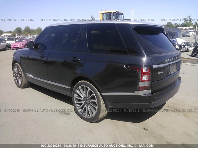 SALGS2EF0DA122013 - 2013 LAND ROVER RANGE ROVER SUPERCHARGED GRAY photo 3