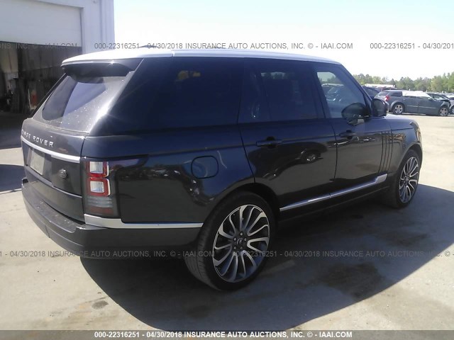 SALGS2EF0DA122013 - 2013 LAND ROVER RANGE ROVER SUPERCHARGED GRAY photo 4