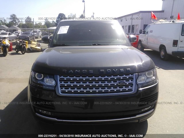 SALGS2EF0DA122013 - 2013 LAND ROVER RANGE ROVER SUPERCHARGED GRAY photo 6