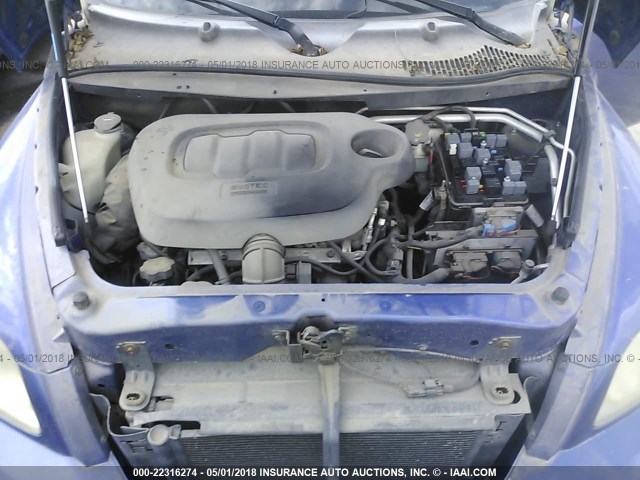 3GNDA13D86S530857 - 2006 CHEVROLET HHR LS BLUE photo 10