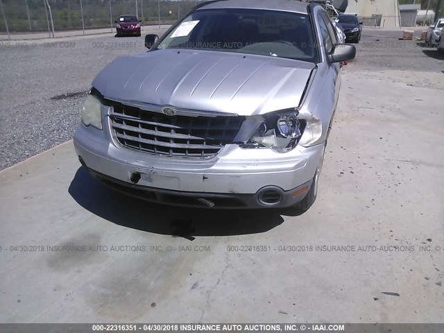 2A8GM48L78R654609 - 2008 CHRYSLER PACIFICA LX SILVER photo 6