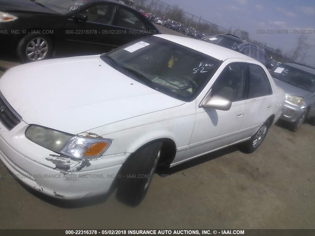 4T1BG22K91U843876 - 2001 TOYOTA CAMRY CE/LE/XLE 白色 照片 2