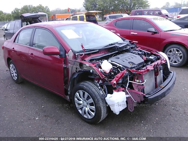 5YFBU4EE8DP224220 - 2013 TOYOTA COROLLA S/LE RED photo 1