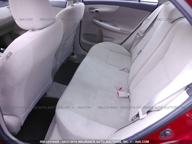 5YFBU4EE8DP224220 - 2013 TOYOTA COROLLA S/LE RED photo 8