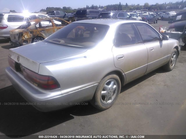 JT8GK13T1R0027904 - 1994 LEXUS ES 300 SILVER photo 4