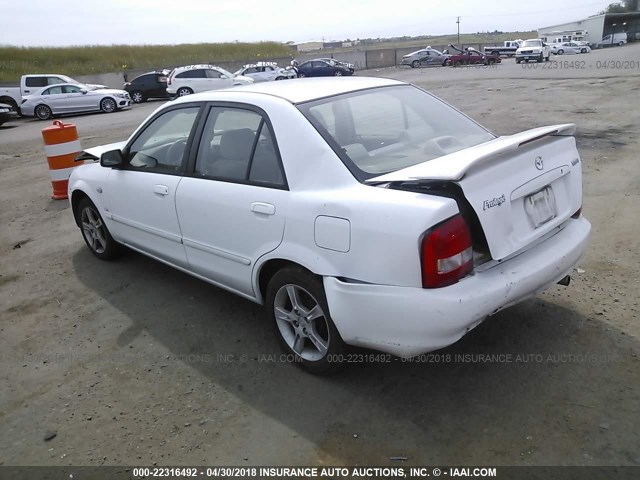 JM1BJ225431205152 - 2003 MAZDA PROTEGE DX/LX/ES WHITE photo 3