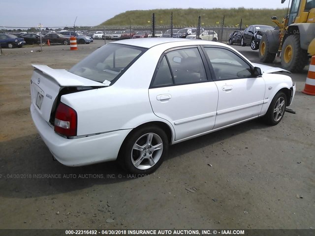 JM1BJ225431205152 - 2003 MAZDA PROTEGE DX/LX/ES WHITE photo 4