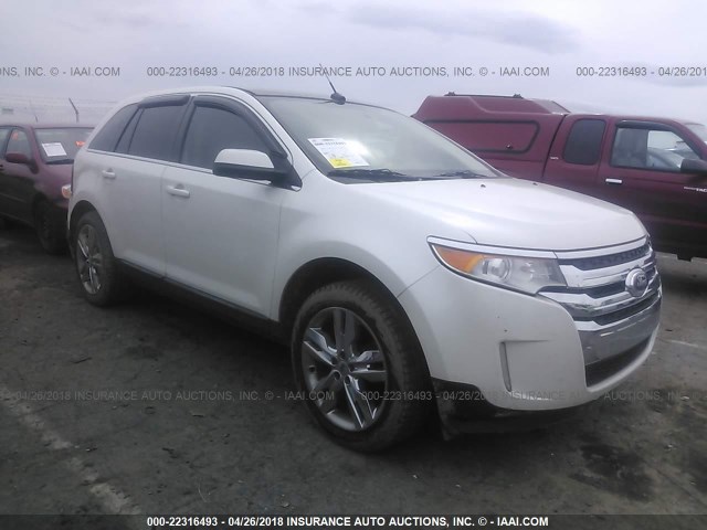 2FMDK3KC9BBA99242 - 2011 FORD EDGE LIMITED WHITE photo 1