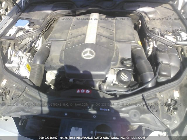 WDDDJ75XX6A042195 - 2006 MERCEDES-BENZ CLS 500C SILVER photo 10