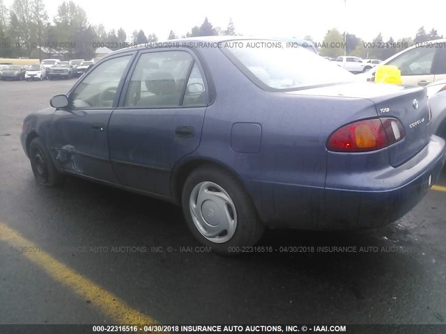 1NXBR12E5YZ409849 - 2000 TOYOTA COROLLA VE/CE/LE 蓝色 照片 3