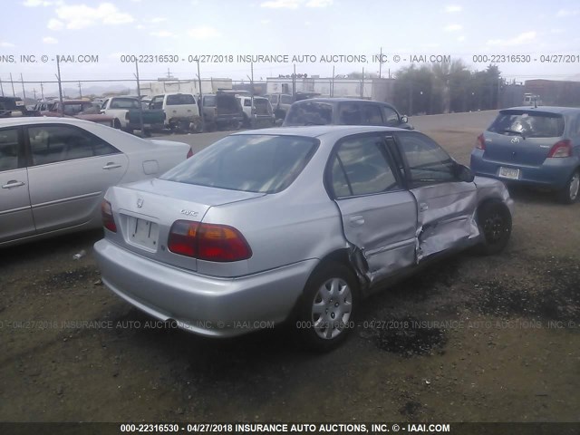 2HGEJ6618XH538491 - 1999 HONDA CIVIC SE SILVER photo 6