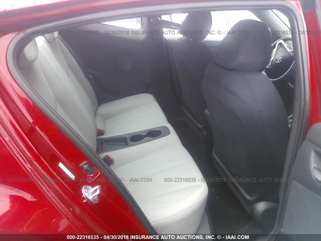 KMHTC6AD7DU088208 - 2013 HYUNDAI VELOSTER RED photo 8