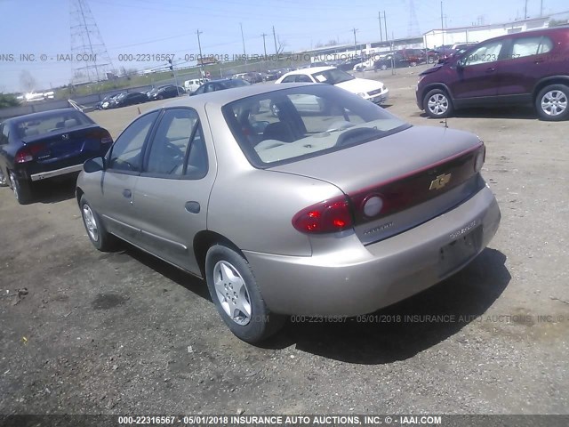 1G1JC52F457101074 - 2005 CHEVROLET CAVALIER TAN photo 3