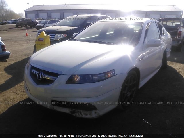 19UUA76538A013973 - 2008 ACURA TL TYPE S WHITE photo 2