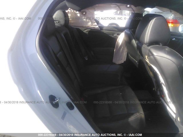 19UUA76538A013973 - 2008 ACURA TL TYPE S WHITE photo 8