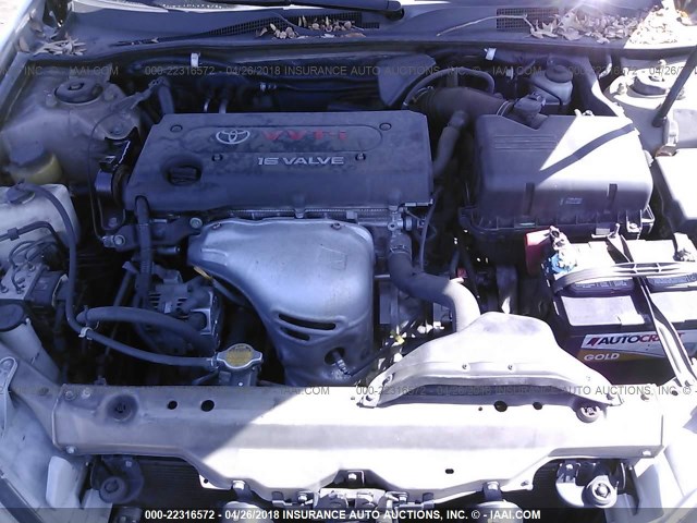 4T1BE32K72U100307 - 2002 TOYOTA CAMRY LE/XLE/SE BEIGE photo 10