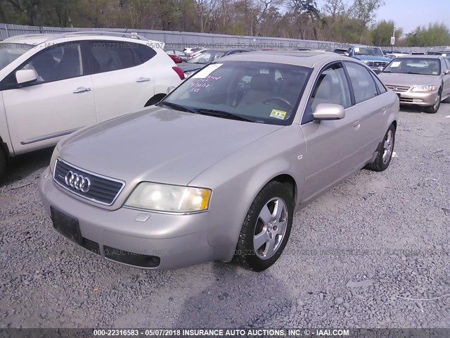 WAUED64B11N003824 - 2001 AUDI A6 2.7T QUATTRO BEIGE photo 2